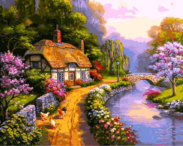 Картини за номерами 40х50 см Babylon Котедж Стоуні (VP 1294), фото 1