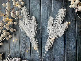 Гілка хвої лита "Ялина біла 3-ка" (штучна хвоя)