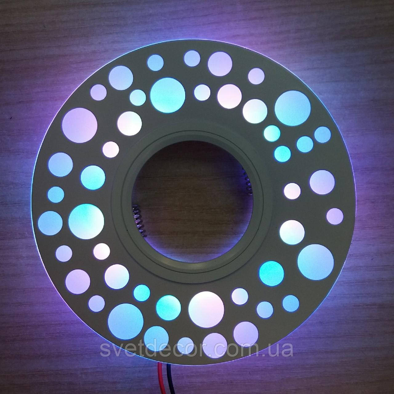 Світильник вбудований точковий Feron CD989 LED з RGB-підсвіткою кольоровий