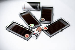 Вії INFINITY Dark Brown L 0.07 Mix 8-12, фото 4