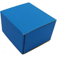 Коробка самосборная цветная синяя (090 х 90 х 60) коробка для подарка синяя