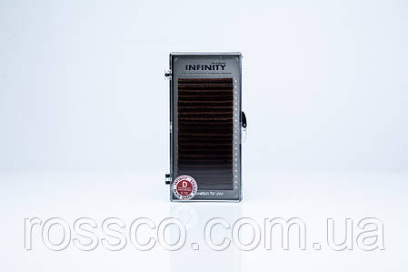 Вії INFINITY Dark Brown D 0.10 Mix 8-14, фото 1