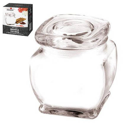 Банка скляна для сипучих 350мл 9*7см MS-0222