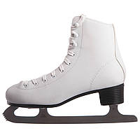Ковзани фігурні білі PVC Z-2151 (р-р 34-41, лезо-сталь, білий)