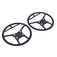 Льодоступи круглі (антиковзні накладки на взуття) UR OB-6500 (р-р універсал.від 36-45, 4 мет.шипу, чорний)