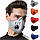 Спортивна маска респіратор із вугільним фільтром багаторазова. Маска багаторазова. Маска для тренувань WA058BT, фото 3