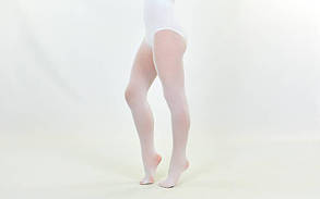 Колготки для танців і балету CO-2070 розмір 3-14 років, зріст 100-175 см білий