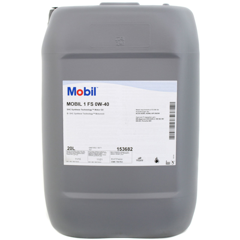 Моторне масло Mobil 1 FS 0W-40 каністра 4л