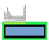 Індикатор ЖКИ 1602A-YG з підсвіткою LCD 1602, фото 5