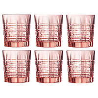 Набор розовых стаканов низких Luminarc Dallas 300 мл 6 штук (P9165) HD