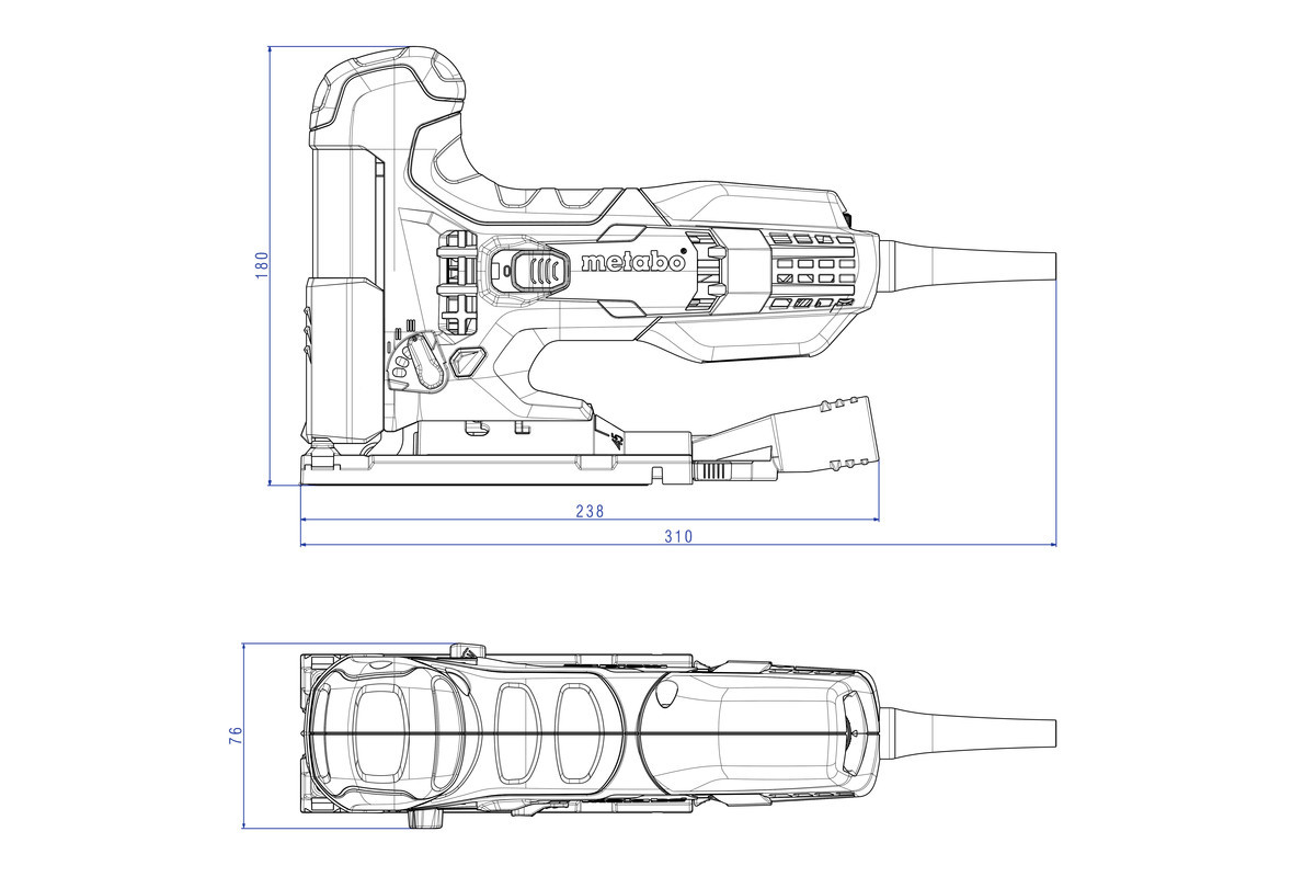 Електролобзик Metabo STE 100 QUICK + кейс (601100500) - фото 2 - id-p1312441153