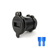 Металева зарядка USB Quick Charge 3.0 з вольтметром, фото 4