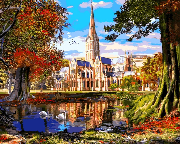 Картини по номерам 40х50 см Babylon Замок Чарівний момент (RVP-1290), фото 1