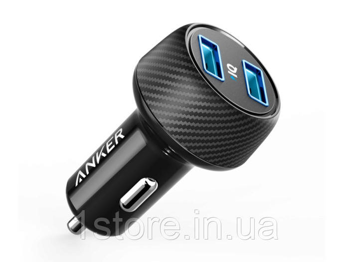 Автомобільний зарядний пристрій Anker PowerDrive 2 Elite з функцією швидкого заряджання (A2212)