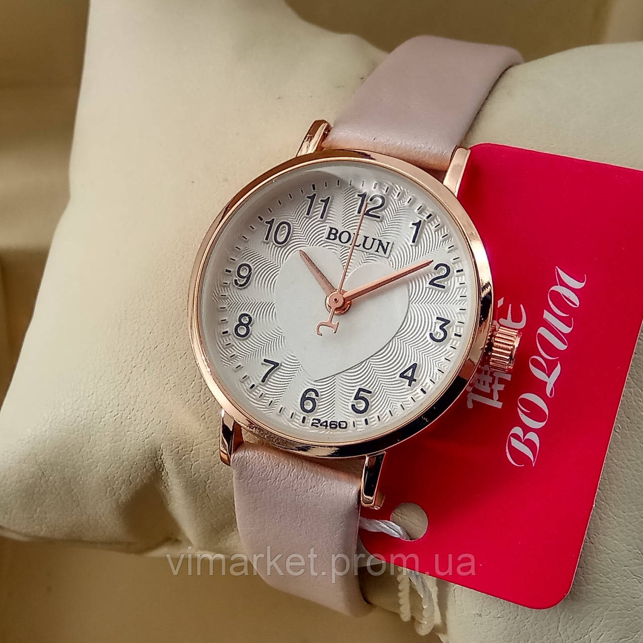Жіночі кварцові наручні годинники Dior B198-2 срібного кольору рожевий циферблат з датою металевий браслет