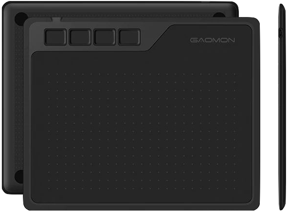 Графічний планшет 6" Gaomon S620 для малювання 8192 чутливість пера, 5080 LPI