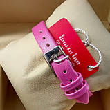 Жіночі кварцові наручні годинники Dior B198-2 срібного кольору рожевий циферблат з датою металевий браслет, фото 3