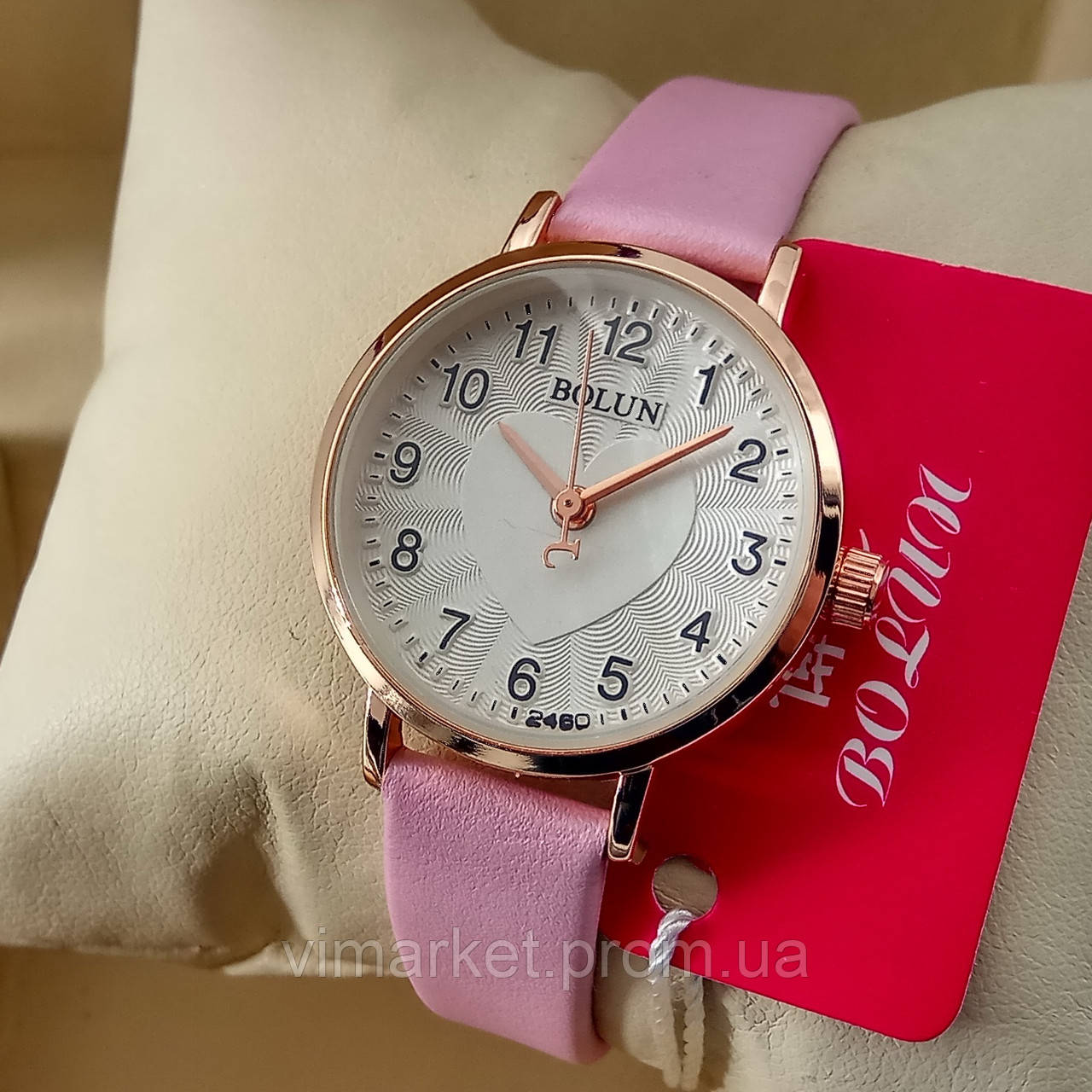 Жіночі кварцові наручні годинники Dior B198-2 срібного кольору рожевий циферблат з датою металевий браслет