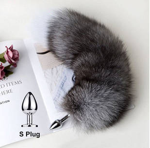 Анальний корок-хвост, знімний на нарізному з'єднанні