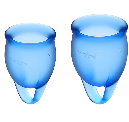 Набор менструальных чаш Satisfyer Feel Confident Dark Blue   | Promax, фото 1