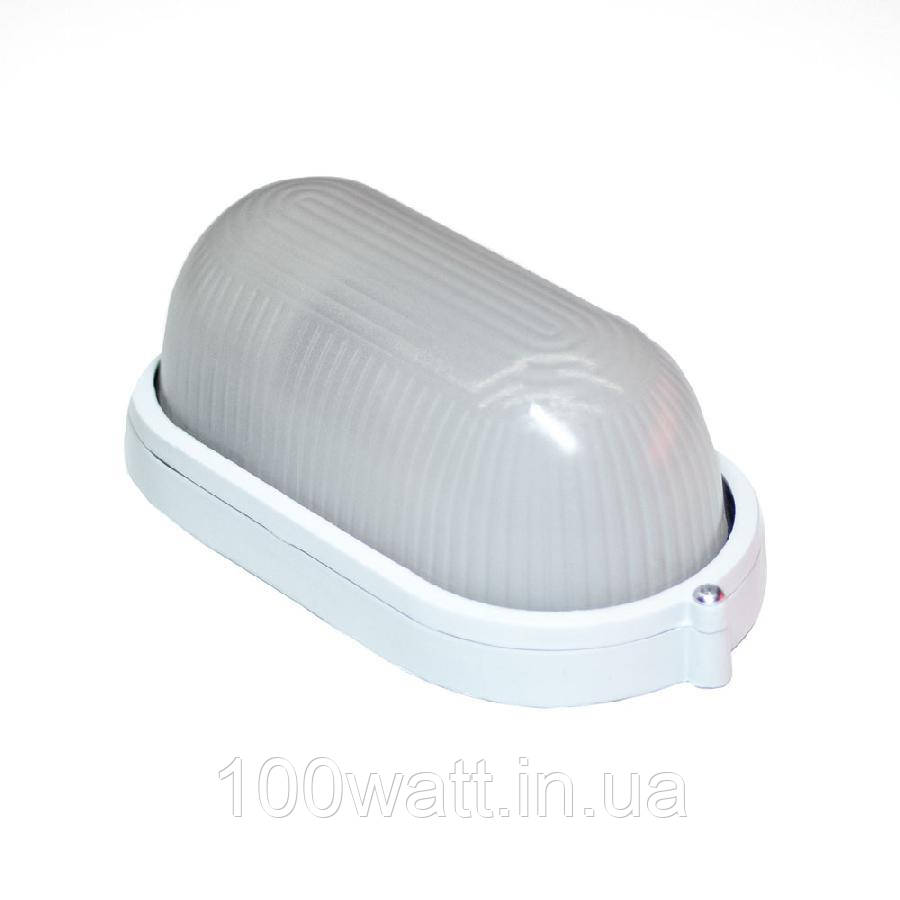 Світильник настінний ЕВРОСВЕТ WOL-20 100Вт Е27 овал білий IP65