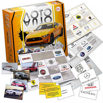 Настільна гра "Лото "Автомобілі" + Вікторина" MKB0110 правила гри на рос. і укр. мовами