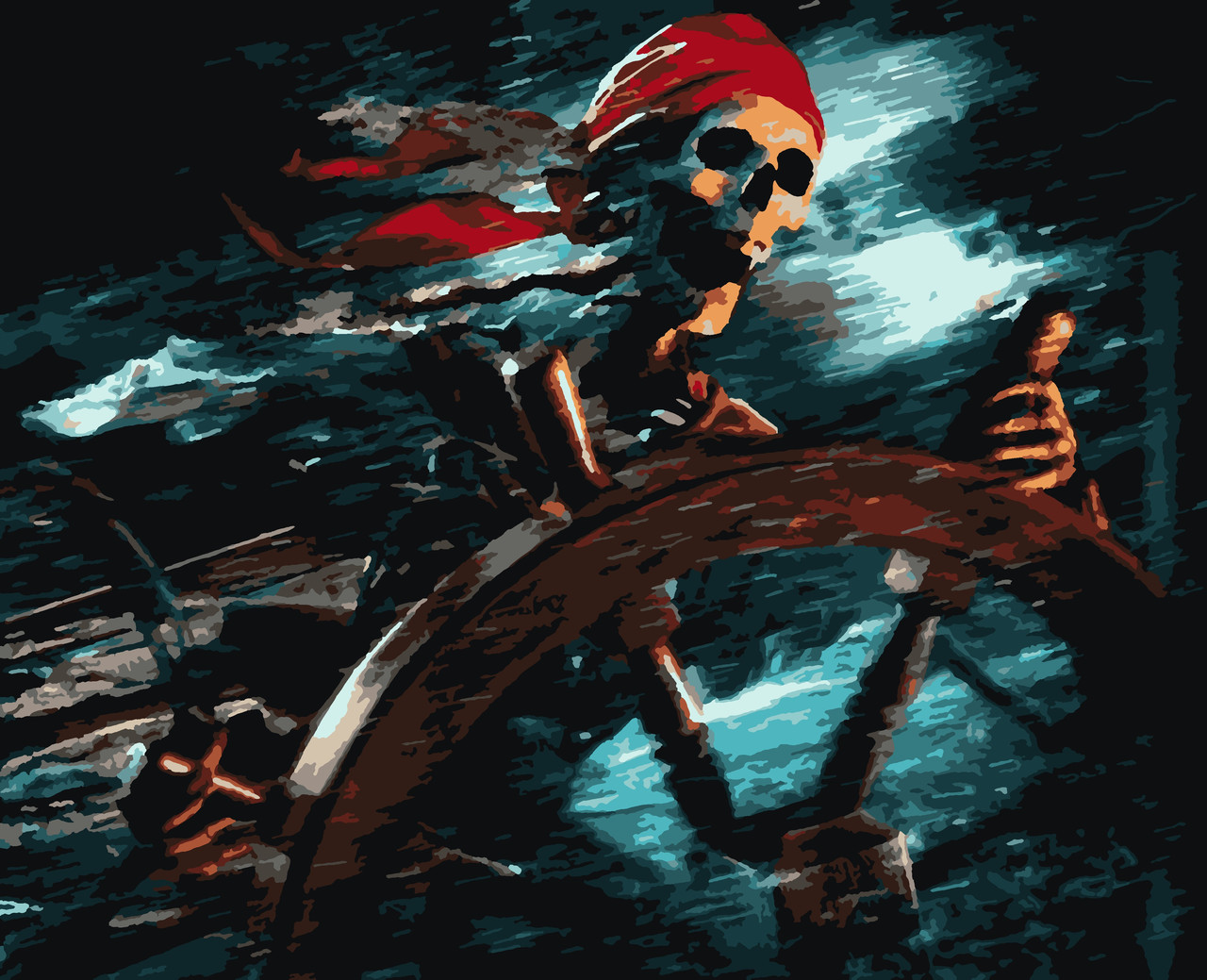 Картини за номерами "Пірати Карибського моря" 50*60 см