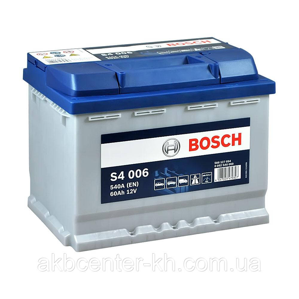 Акумулятор автомобільний BOSCH 6CT-60 S4 L 540A