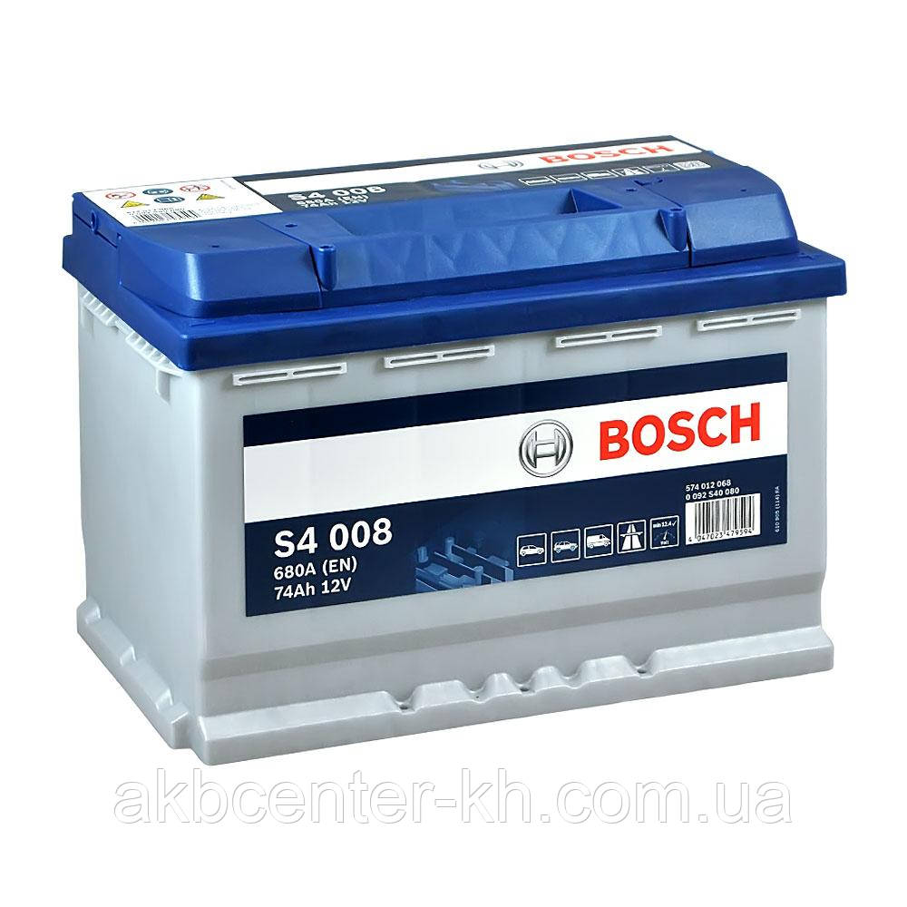 Акумулятор автомобільний BOSCH 6CT-74 S4 R 680A