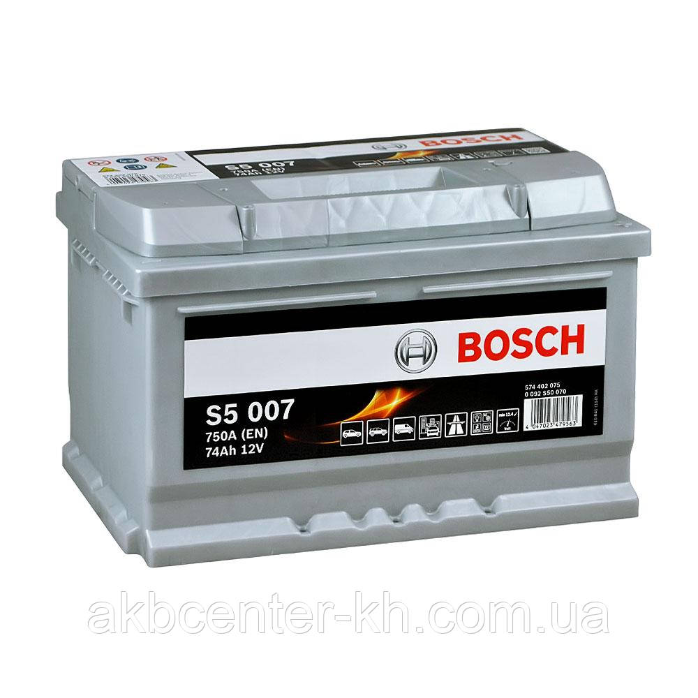 Акумулятор автомобільний BOSCH 6CT-74 S5 R 750A