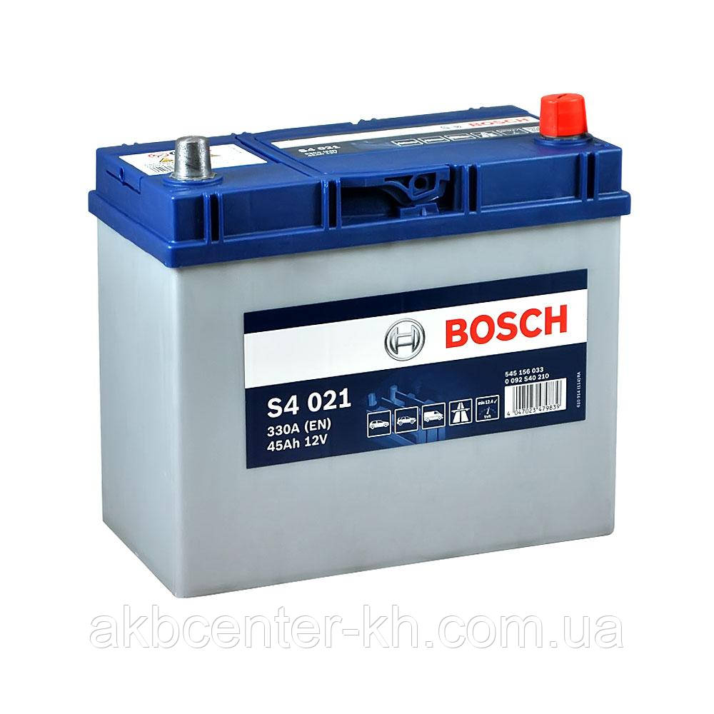 Акумулятор автомобільний BOSCH 6CT-45 Asia S4 L 330A, фото 1