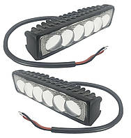 Комплект LED линзы, в каждой фаре по 6 светодиодных линз. JR-6D-G06-18W S.