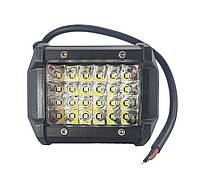 Четырехрядная мощная LED фара - прожектор на 24 диода. H - 72W / S.
