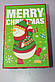 Коробочка подарункова новорічна прямокутна з малюнком сніговик 28 см, фото 5