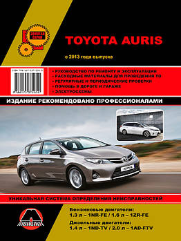 Toyota Auris з 2013 р. Керівництво по ремонту та експлуатації