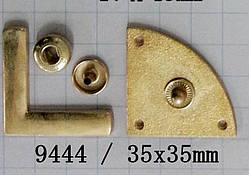Кнопка 9444 золото 35x35mm