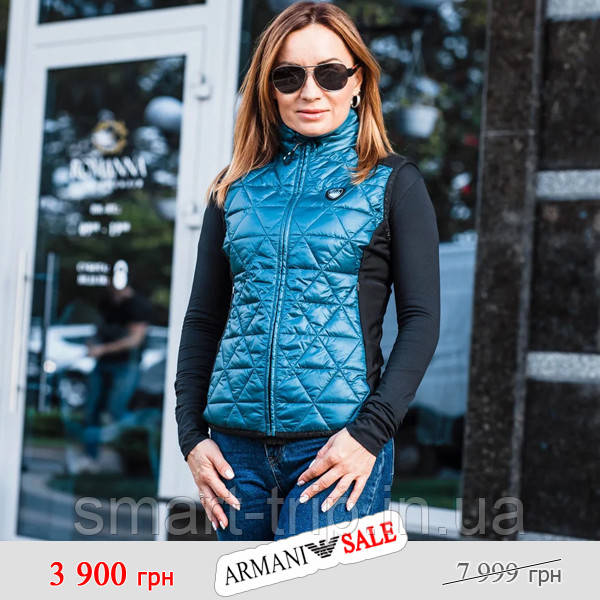Жилетка жіноча Emporio Armani XS зелена zenit sale (6GTQ03-TNQ9Z-0801-sale-XS)