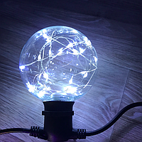 Светодиодная лампа шар G95 Эдисона Е27 холодный белый