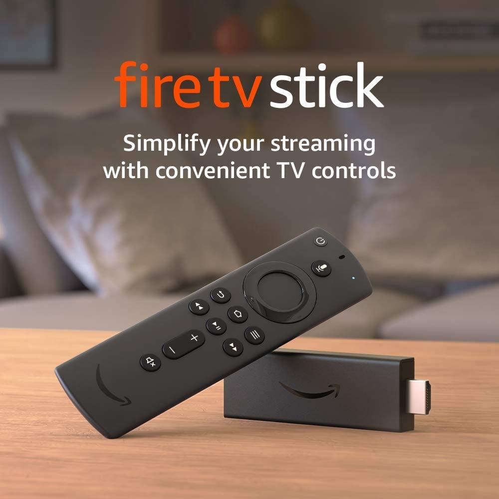 ТВ Приставка Amazon Fire TV Stick with Alexa Remote 1/8GB (3gen, 2020) Чорний