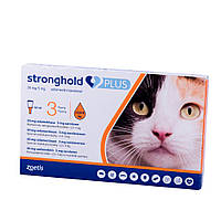 Стронгхолд Плюс 30 мг краплі для кішок 2,5-5 кг, 0,5 мл х 3 піпетки