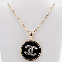 Кулон на Ланцюжку Чорна Емаль