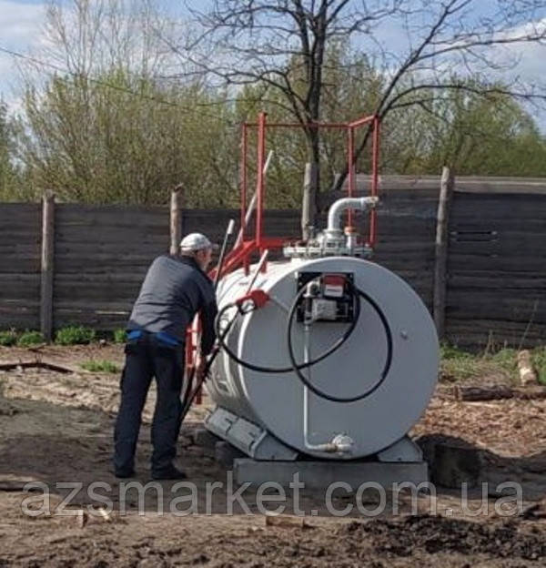 Мобільний паливний модуль, циліндричний резервуар на 4 200 літрів (Міні АЗС) після капітального ремонту