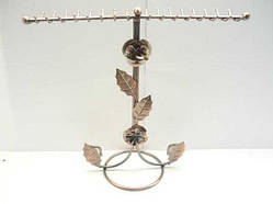 Підставка для бус і ланцюжків 31х29 см метал колір бронза