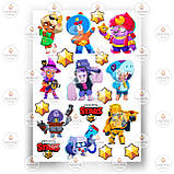 Друк їстівного фото - Вафельна папір - Бравл Старс №9, фото 7