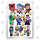 Друк їстівного фото - Вафельна папір - Бравл Старс №9, фото 6