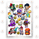 Друк їстівного фото - Вафельна папір - Бравл Старс №9, фото 5