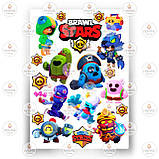 Друк їстівного фото - Вафельна папір - Бравл Старс №9, фото 3