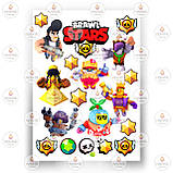 Друк їстівного фото - Вафельна папір - Бравл Старс №9, фото 8