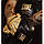 Лапи боксерські шкіряні гнуті Leone Power Line Black чорний з золотим, фото 7