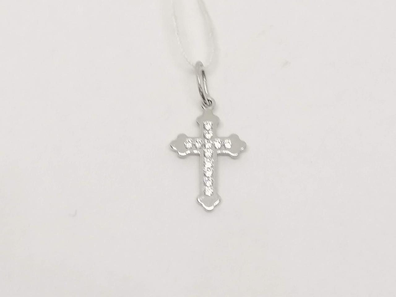 Золотий хрестик з фіанітами.  440540Б